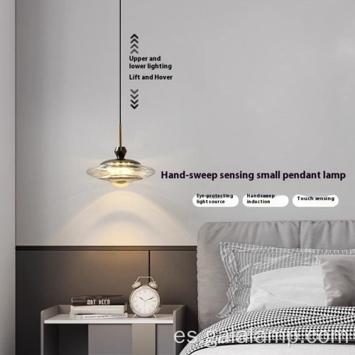 Lámpara colgante moderna con sensor de barrido manual inteligente